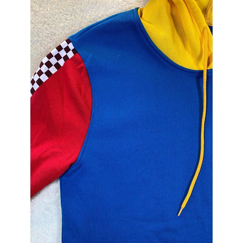Brooklyn Cloth Legend Color Block Hoodie Sweatshirt Size L Blue Red Green Yellow - Picture 4 of 14